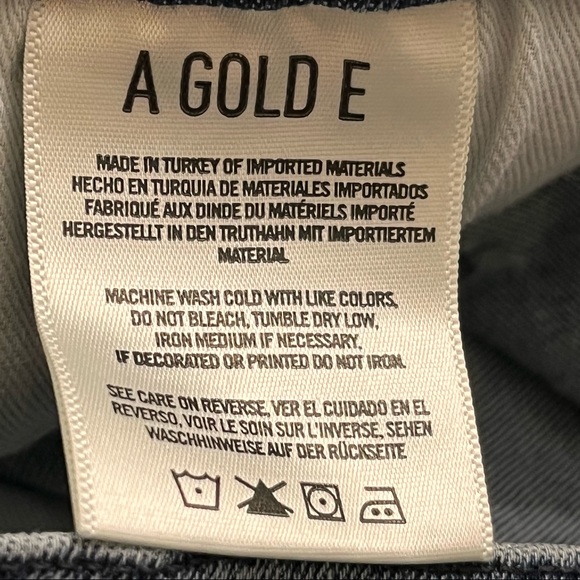 AGOLDE Style A018-843 Boyfriend fit Jeans Distressed Sophie Crop Skinny  sz 29 - Picture 11 of 12